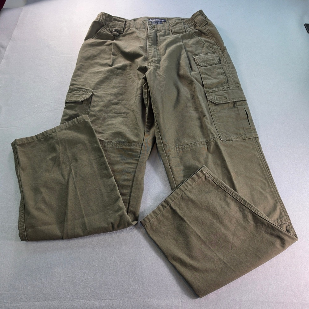 5.11 Tactical Series 74251 Mens Olive Green Cargo Pants 34x34 Cotton Canvas